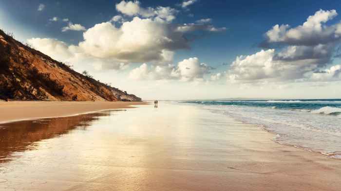 Beach rainbow sands coloured australia au qld