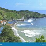 Yogya menganti kapur batuan pantai tebing jogjakarta keindahan