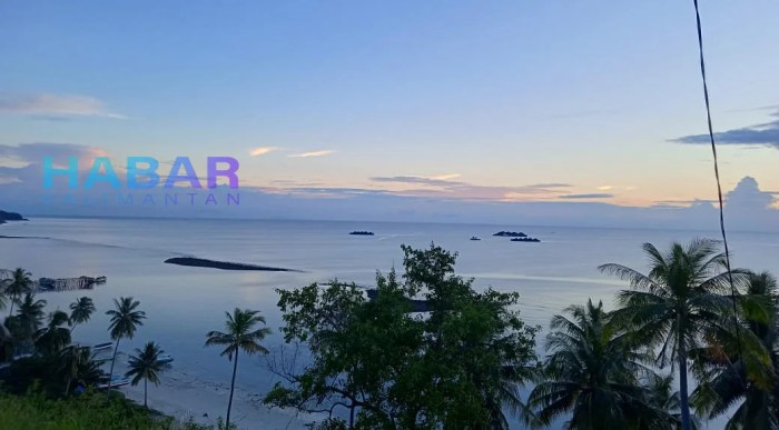 Pantai wisata teluk tamiang pesona kotabaru